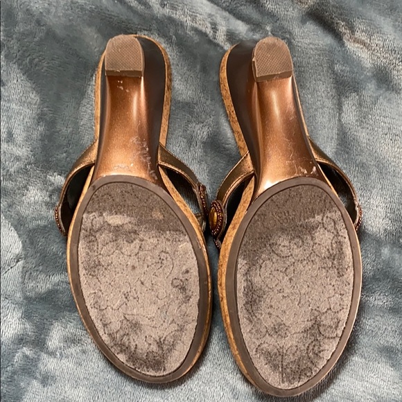 Last chance! Beaded toe throng wedges - Picture 5 of 8